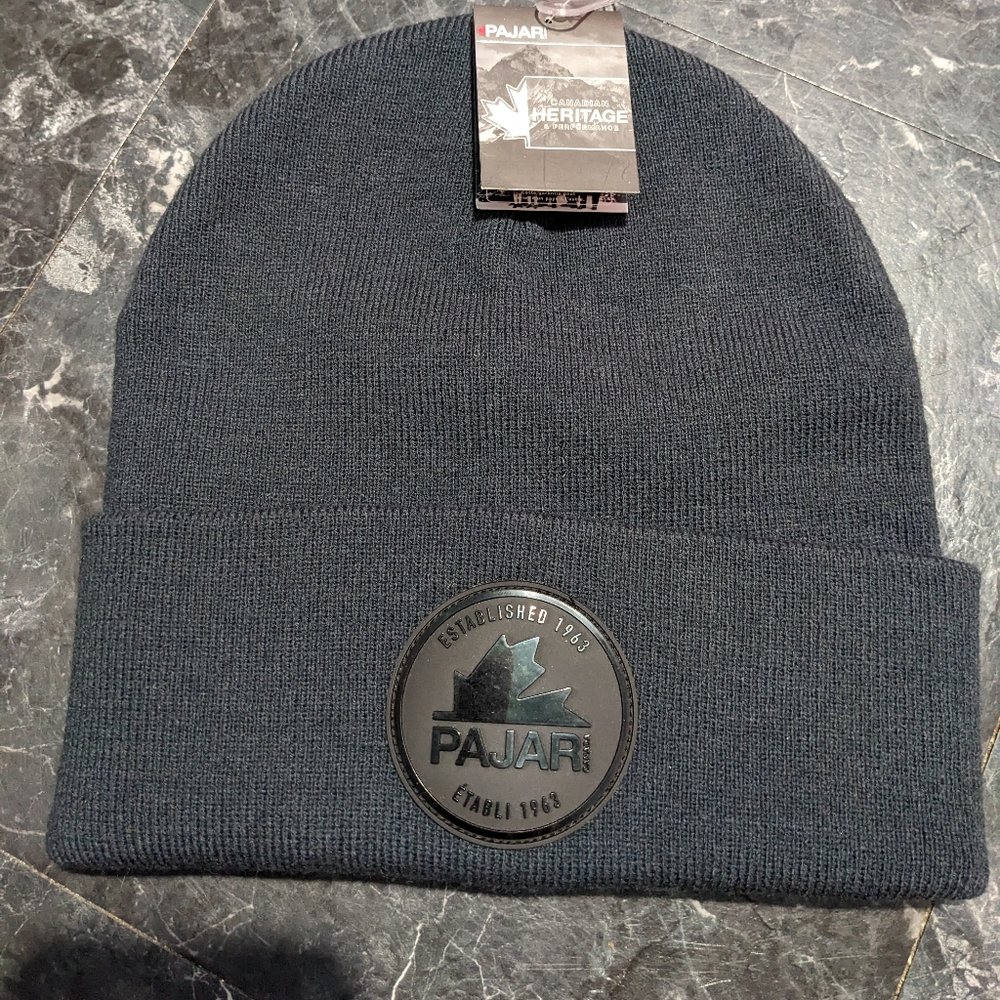 COPY - Pajar Canadian Heritage Beanie Bayshore Winter Hat Graphite Brand New Wi…